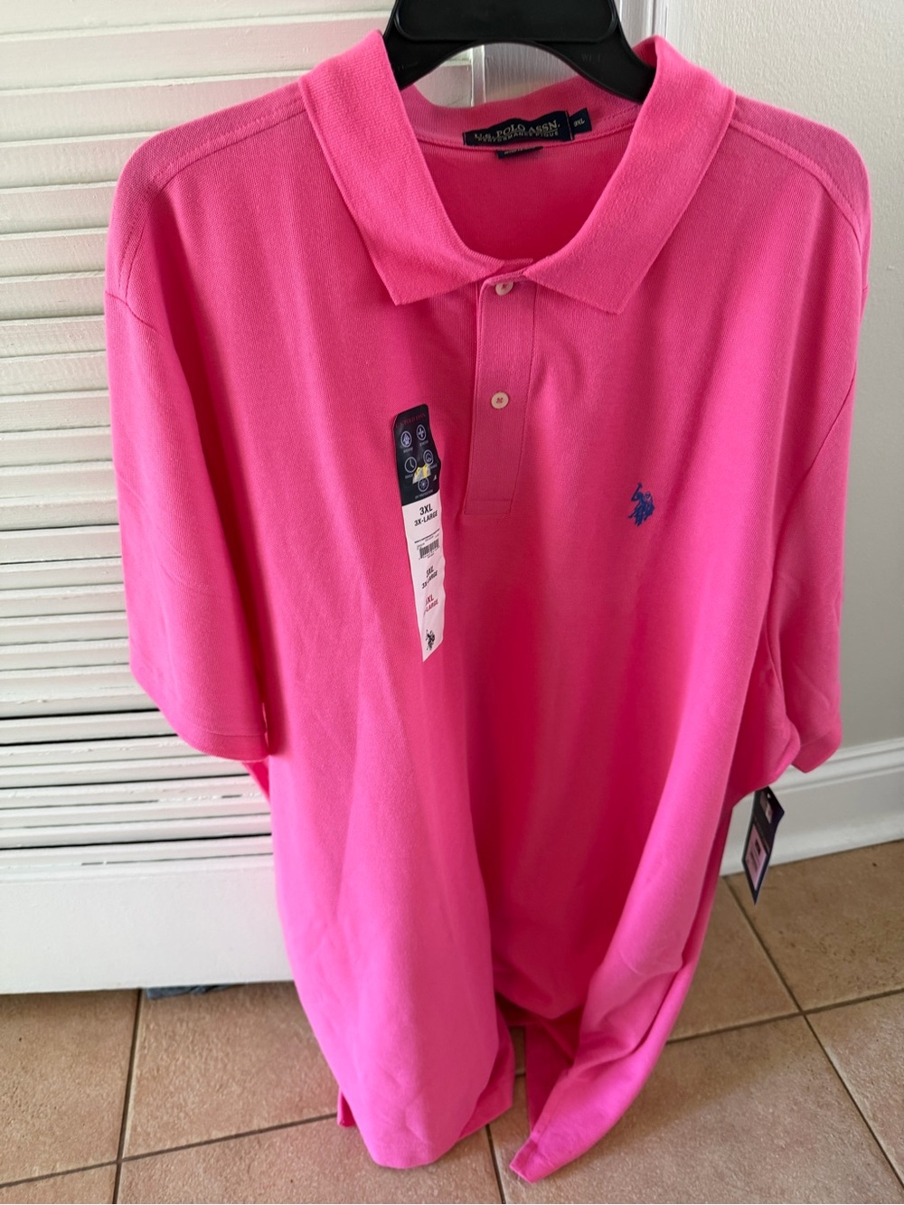 U.S. Polo Assn. Pink Polo Shirt Men’s Size 3XL